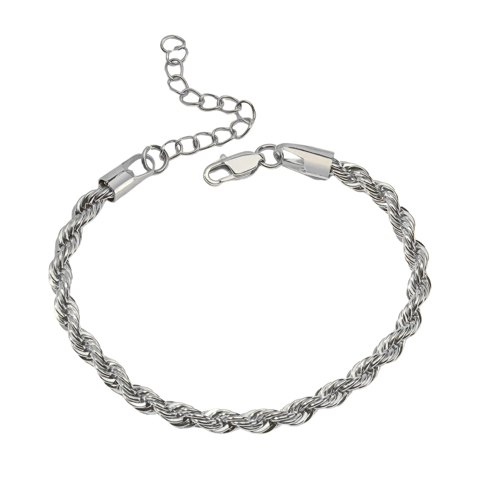 Twisted rope chain bracelet