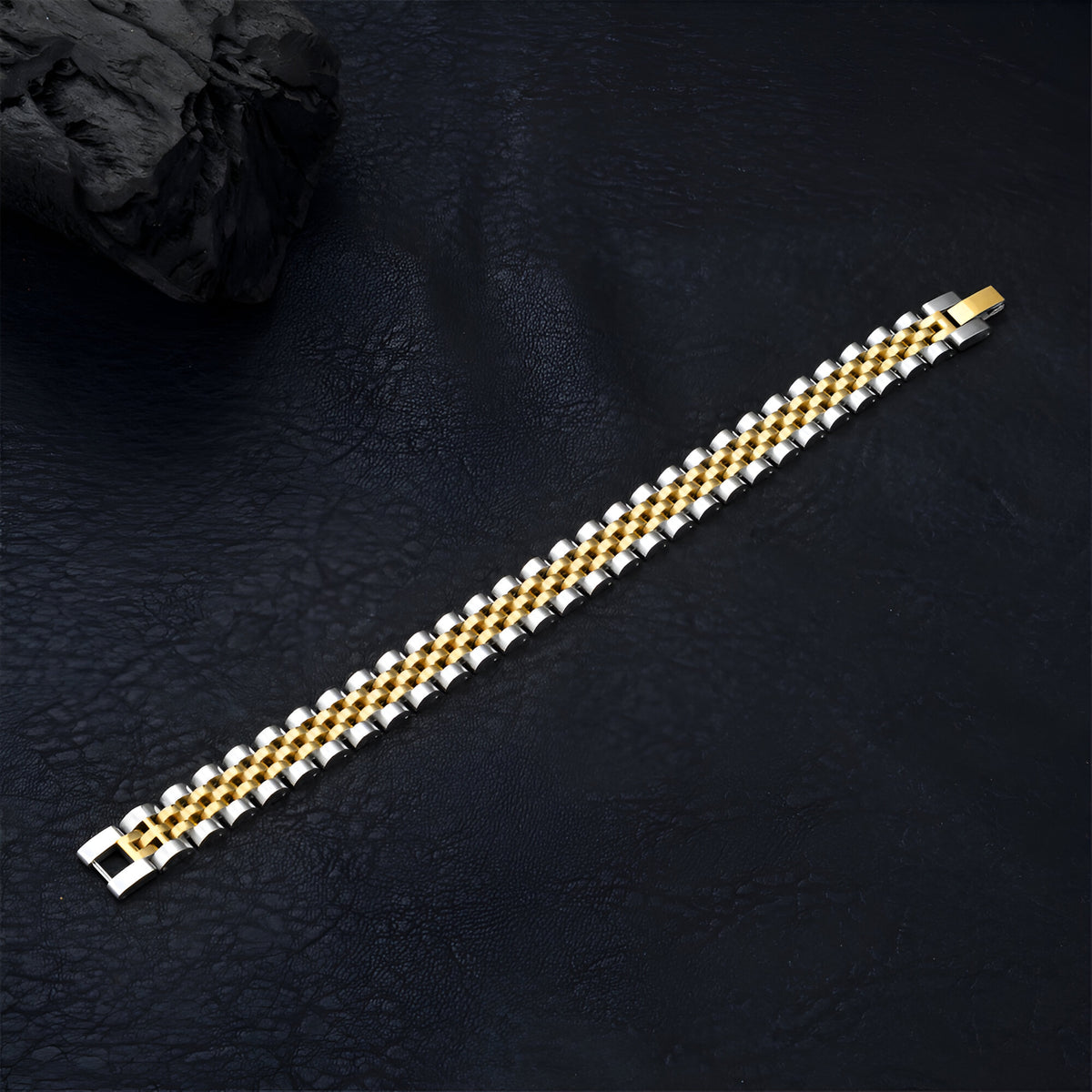 Presidential chain bracelet - Gold & Silver