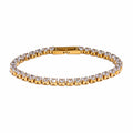 Tennis bracelet white - Gold (16 cm)