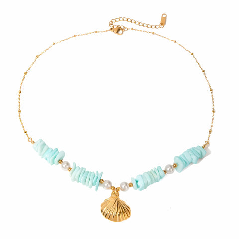 Ocean charms shell necklace
