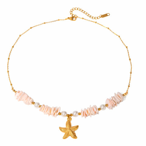 Ocean charms starfish necklace