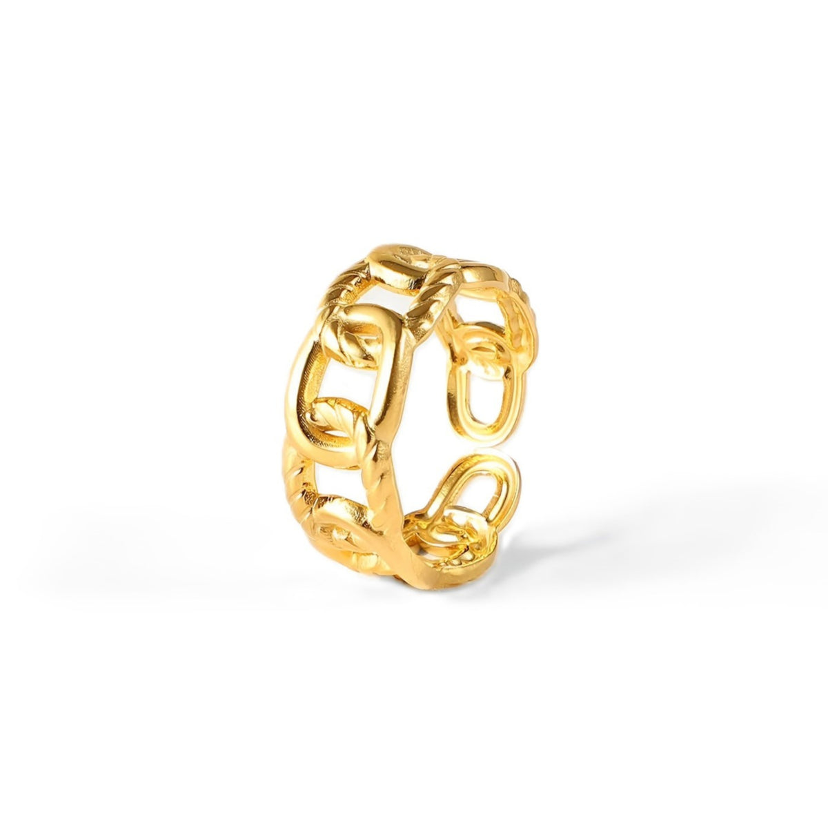 Twisted chain ring