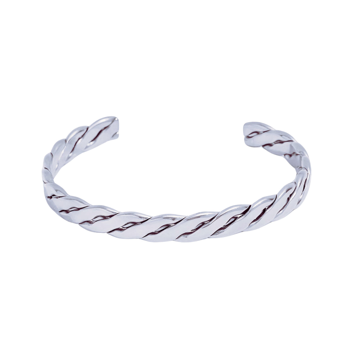 Flat band cuff bangle