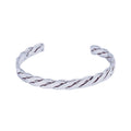 Flat band cuff bangle