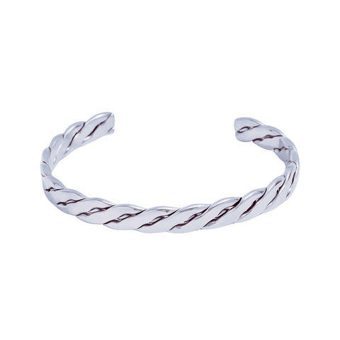 Flat band cuff bangle