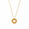 Circle hollowed necklace
