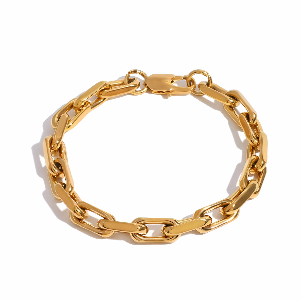 Thick paperclip bracelet
