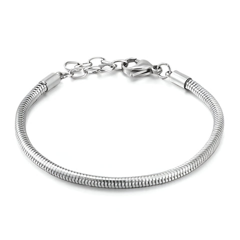Round snake chain bracelet