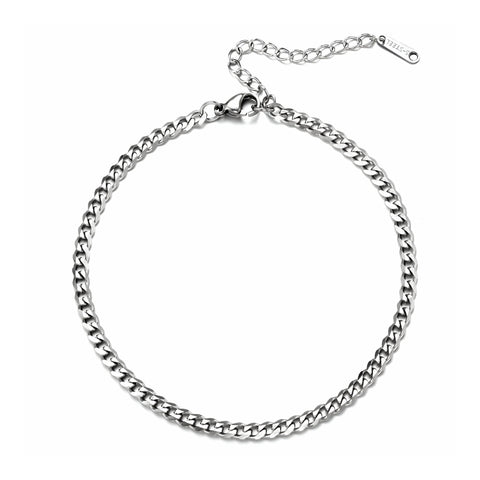 Cuban chain bracelet - Silver (3mm)