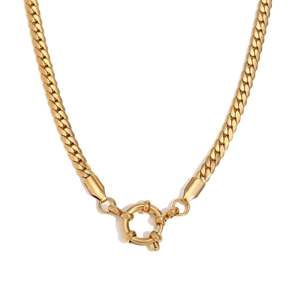 Cuban snake necklace - Gold