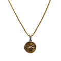 Compass pendant necklace - Gold