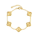 Four leaf clover bracelet