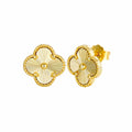 Four leaf clover earrings