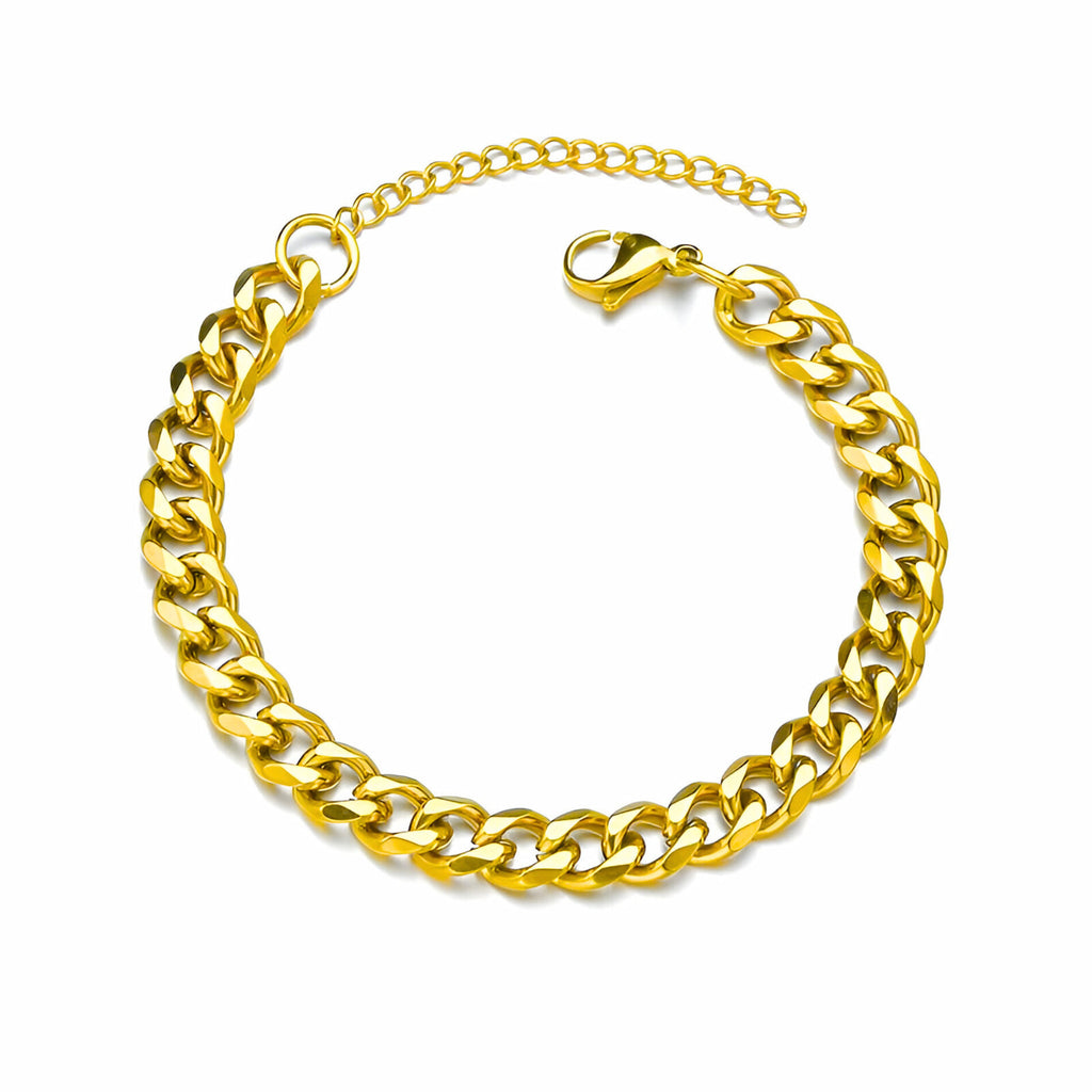 Cuban chain bracelet - Gold (7mm)