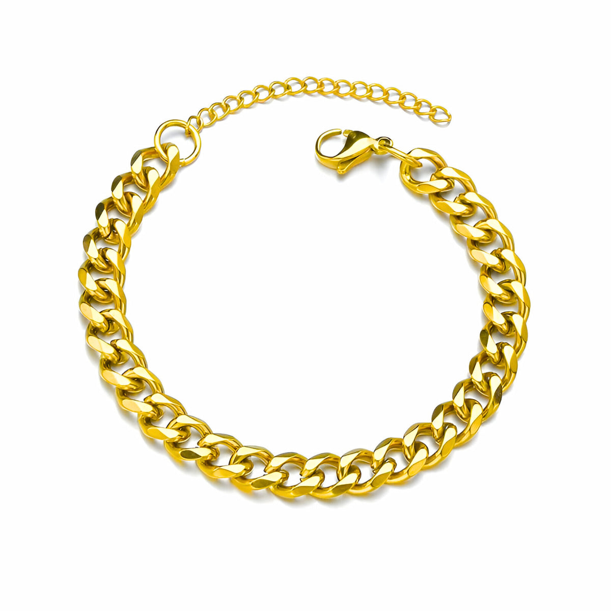 Cuban chain bracelet - Gold (7mm)