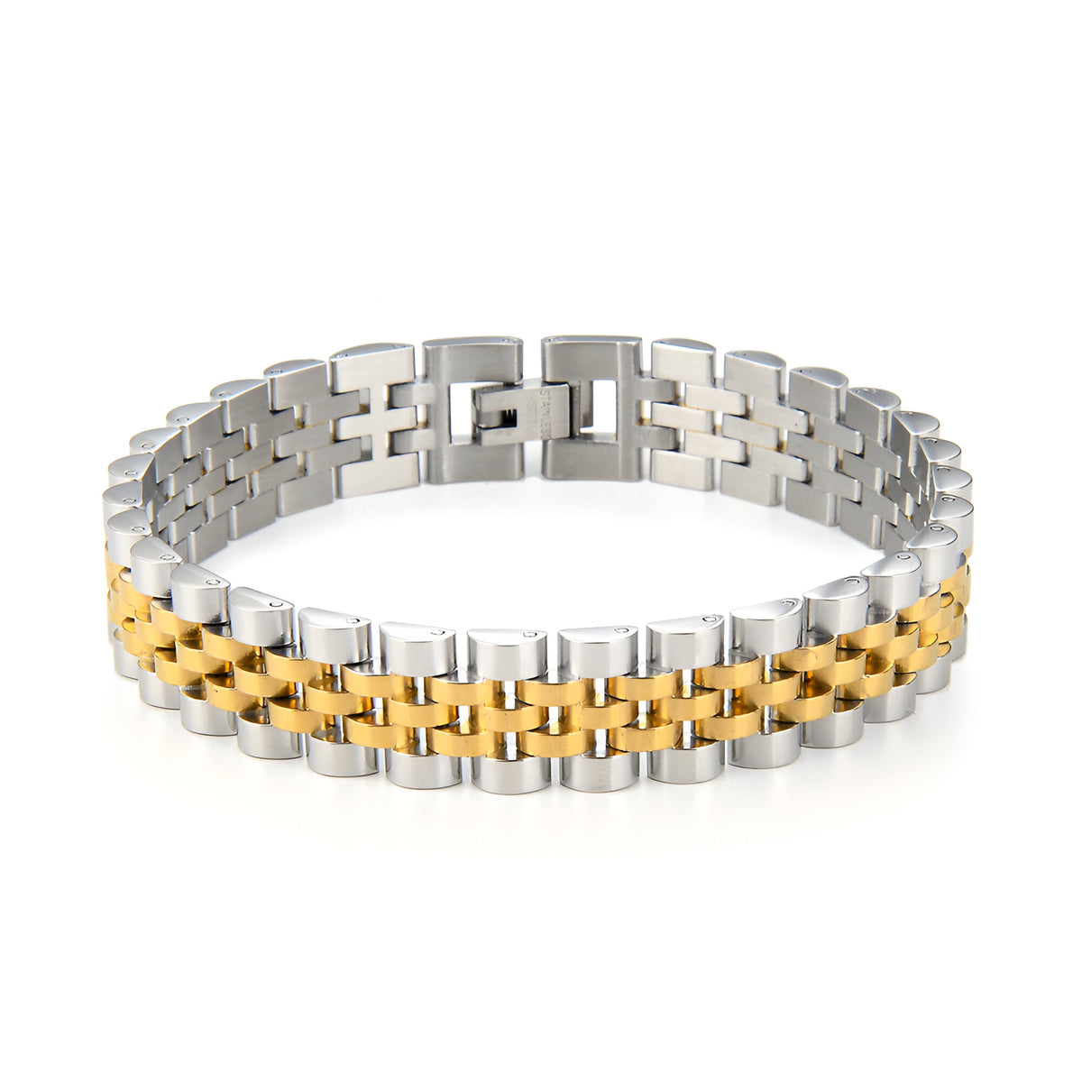 Presidential chain bracelet - Gold & Silver