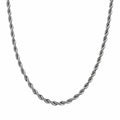 Twisted rope chain necklace - Silver