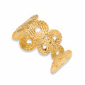 Spiral hollow circle bangle