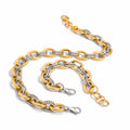 Oval smooth twisted necklace