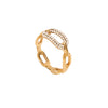 Oval link strap ring