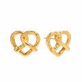 Pretzel knot earrings