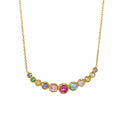 Colorful rhinestone necklace