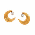 Elegant moon earrings