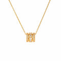 Barrel zircon necklace