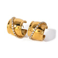 Wide C shape earrings