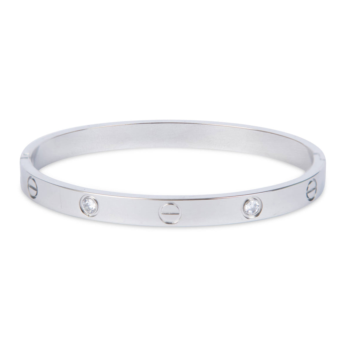 Diamond love bangle