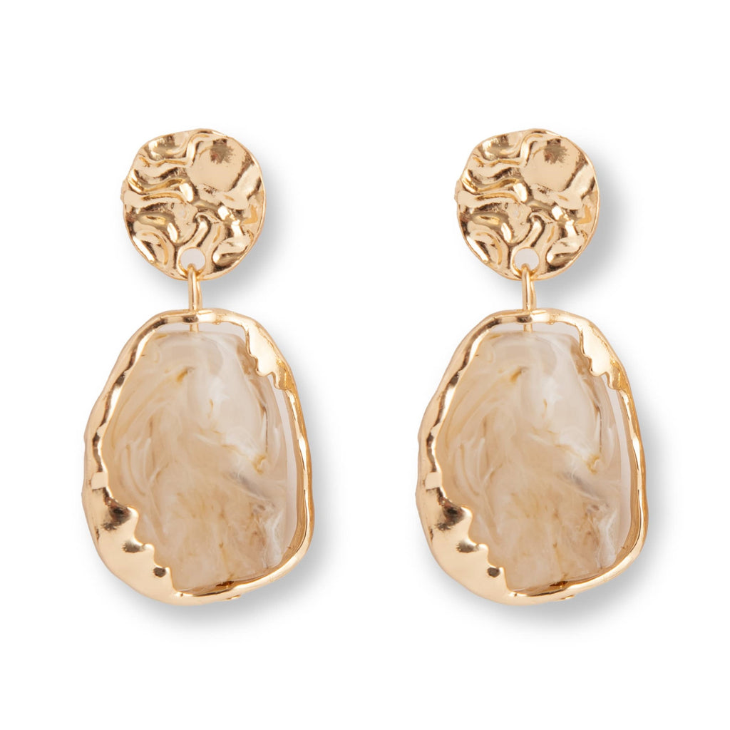 French vintage earrings - White