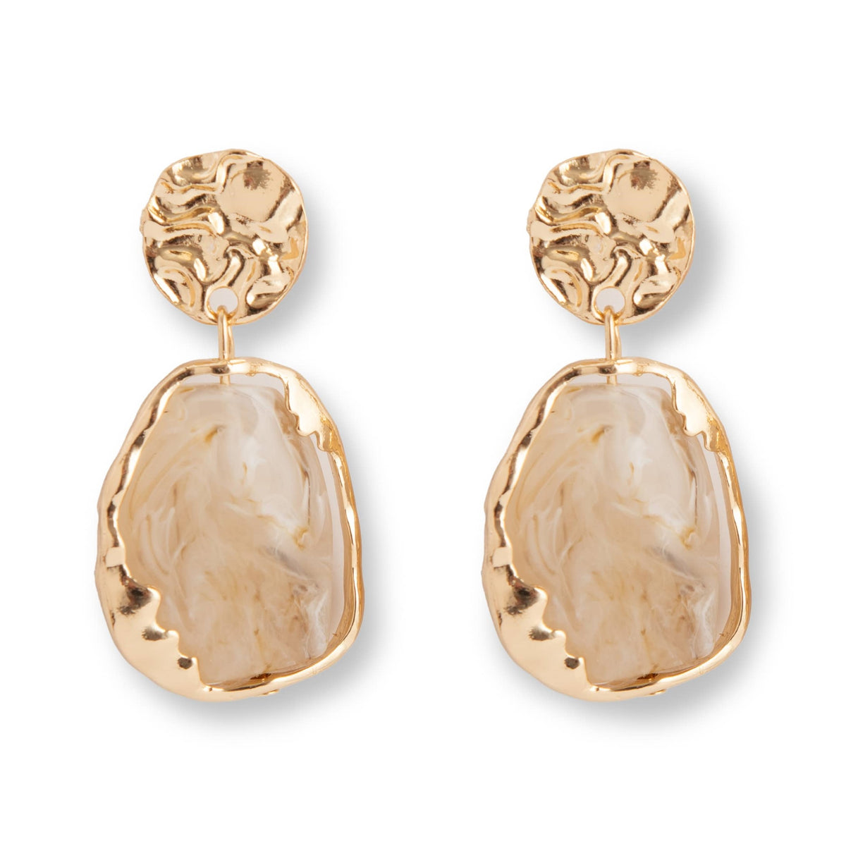 French vintage earrings - White