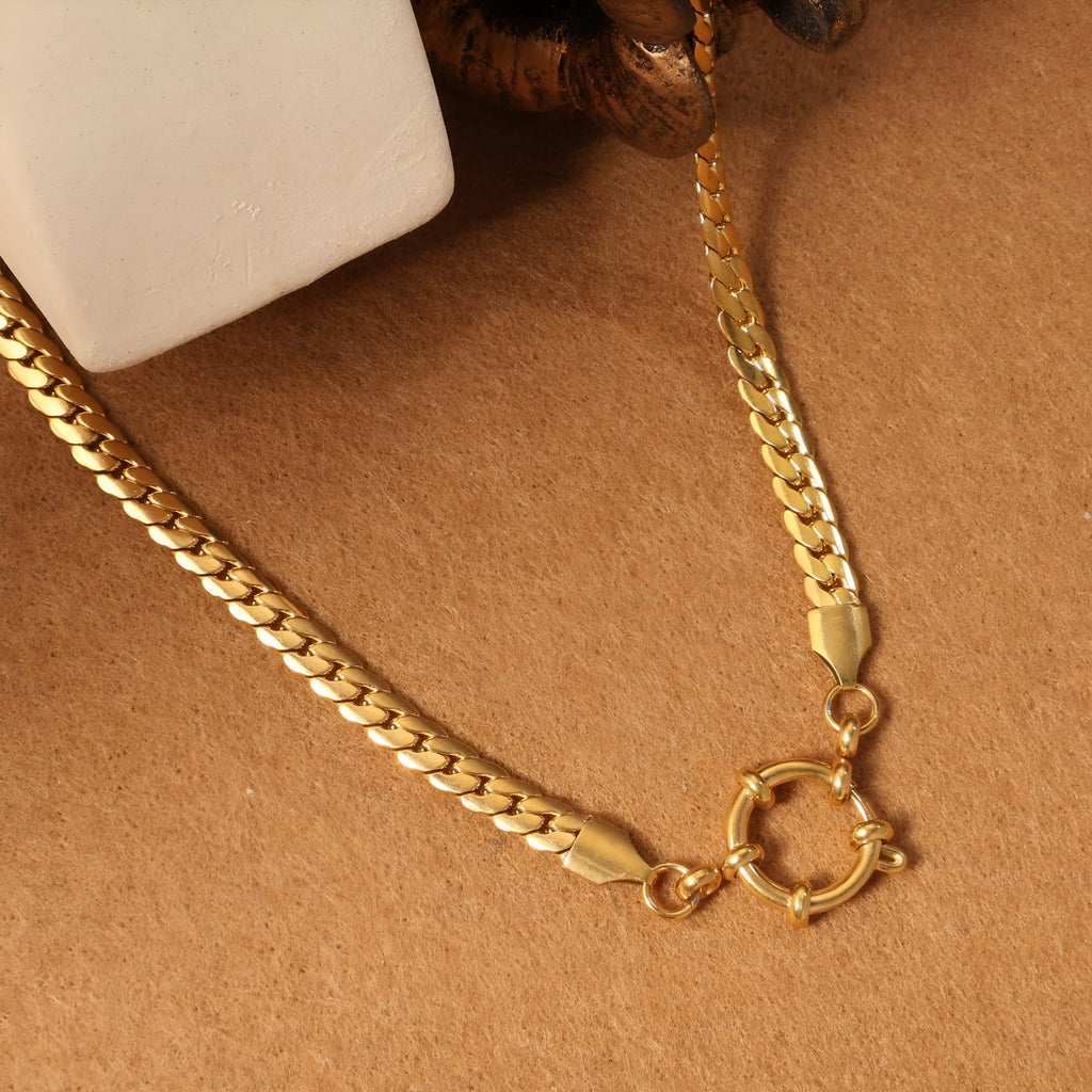 Cuban snake necklace - Gold
