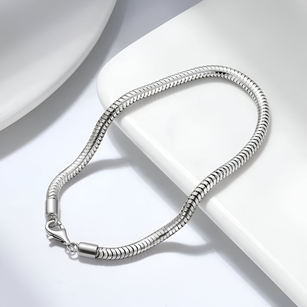 Round snake chain bracelet