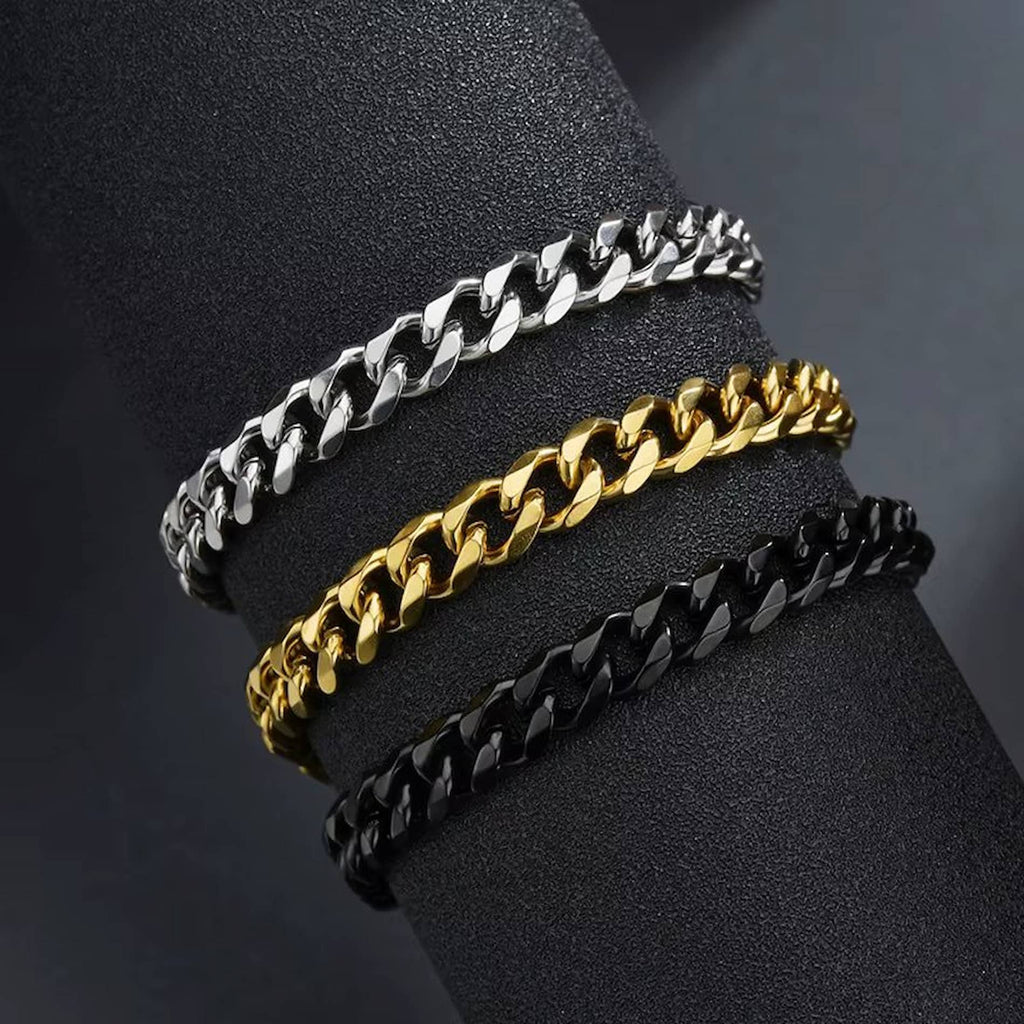 Cuban chain bracelet - Gold (7mm)