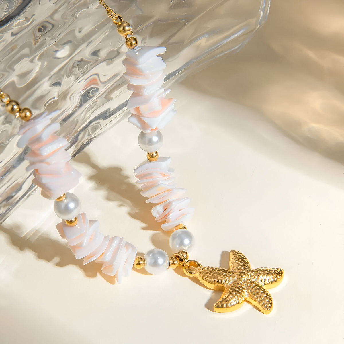 Ocean charms starfish necklace