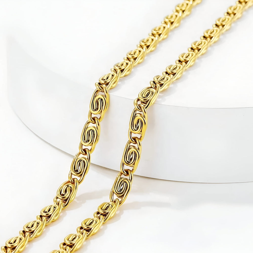 Hip-Hop chain necklace - Gold