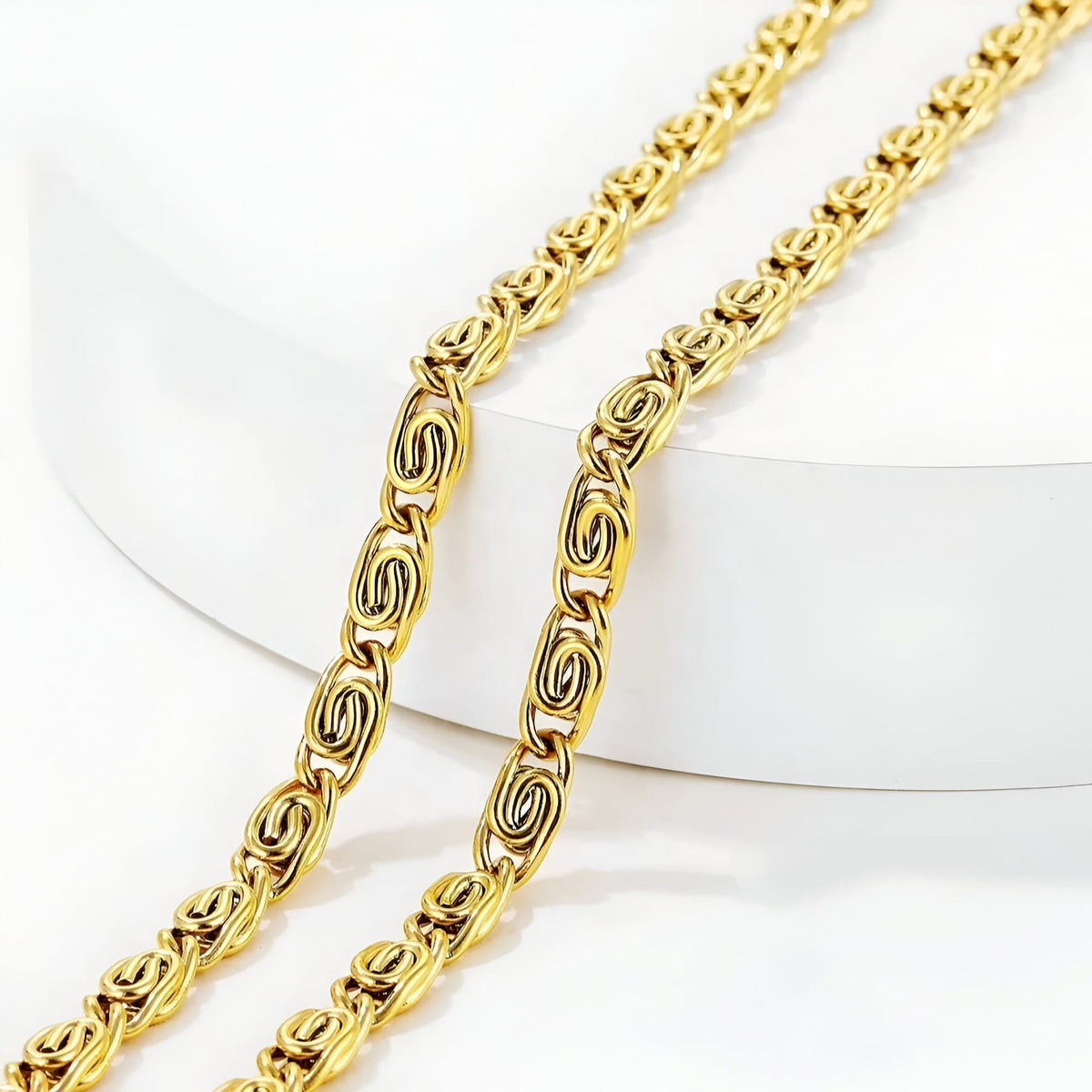 Hip-Hop chain necklace - Gold
