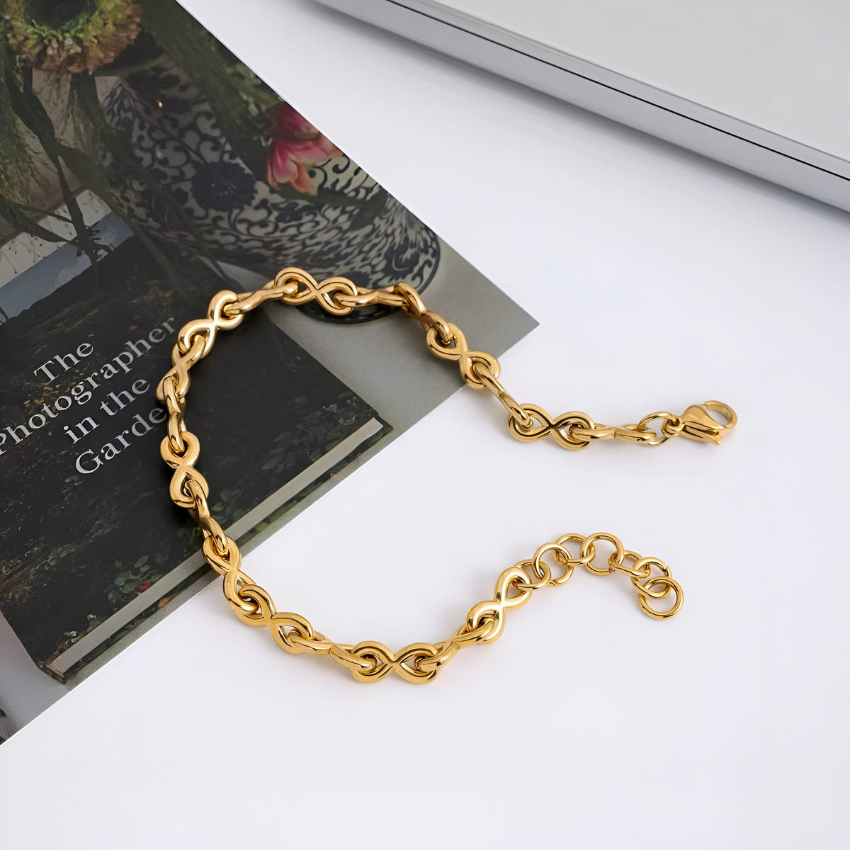 Curb chain bracelet - Gold