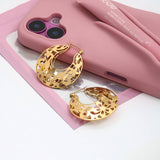 Floral lace hollow out earrings