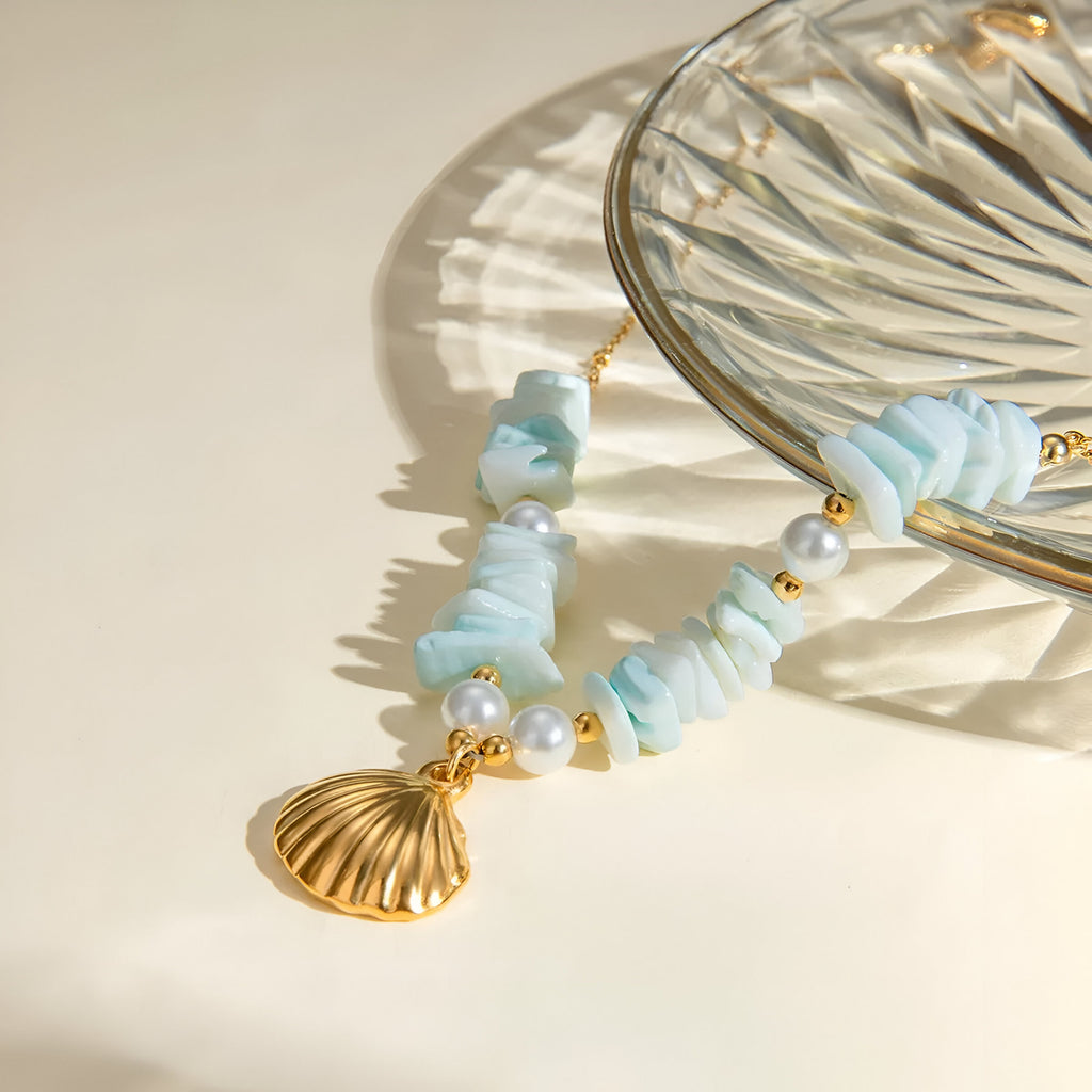 Ocean charms shell necklace