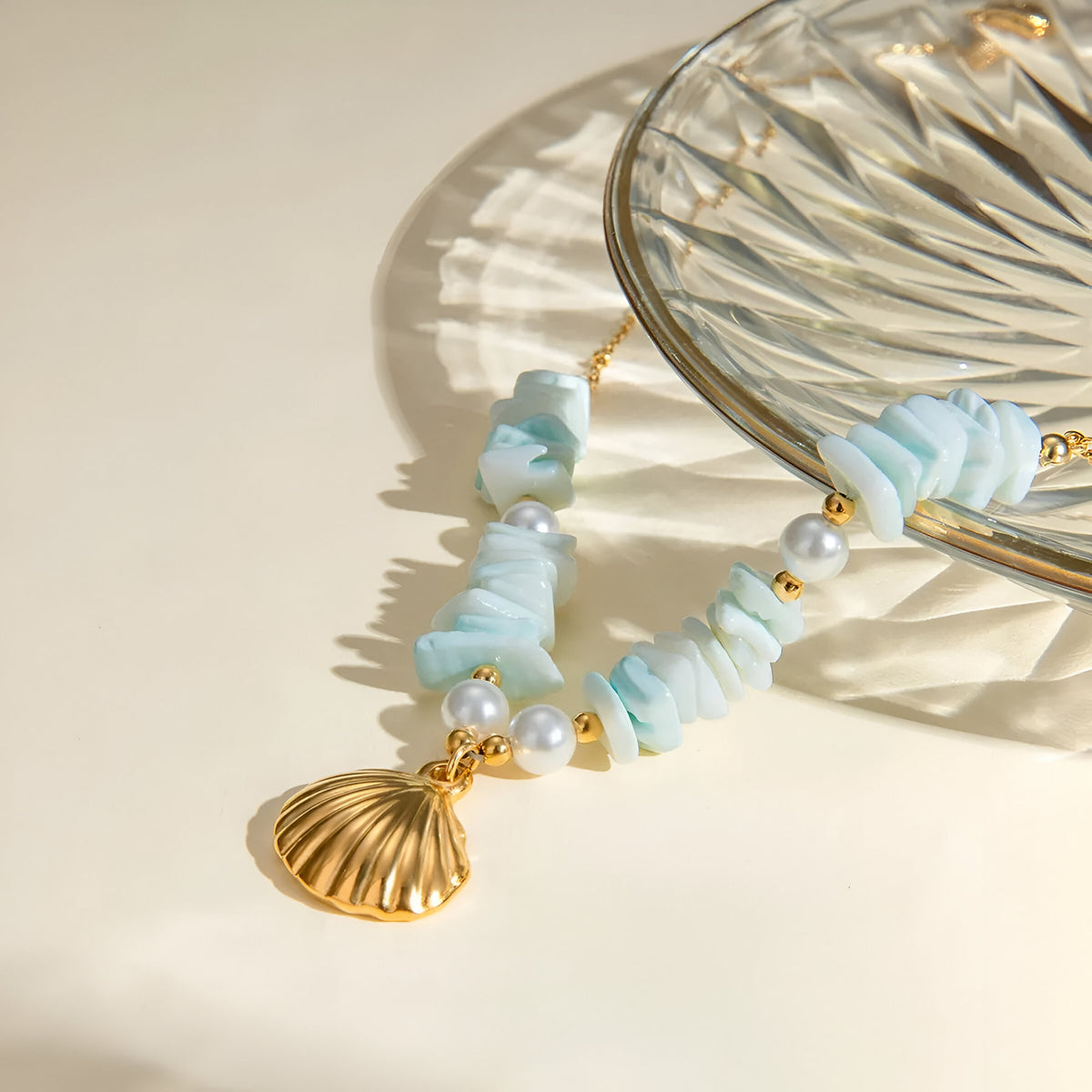 Ocean charms shell necklace