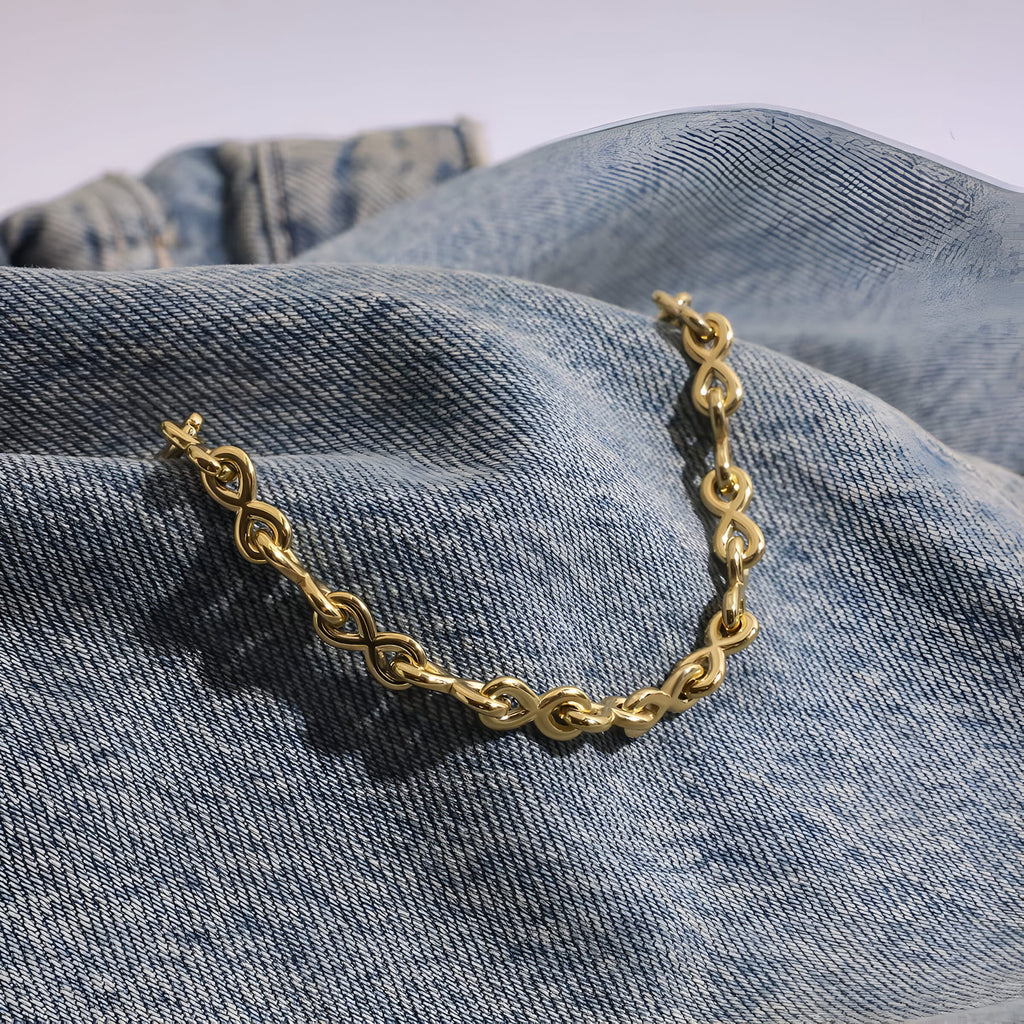 Curb chain bracelet - Gold
