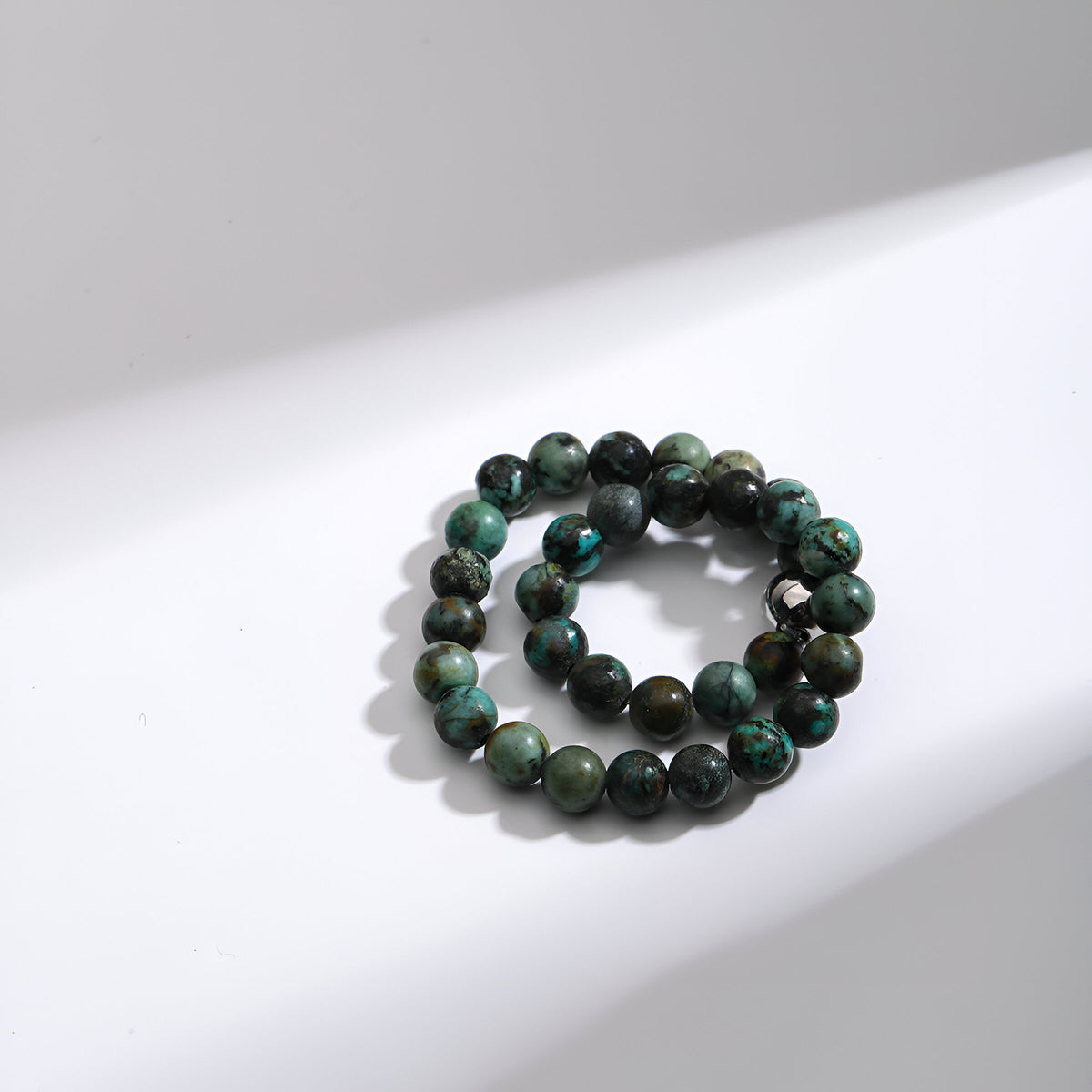 African turquoise beaded bracelet