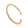 Open twisted charm bangle
