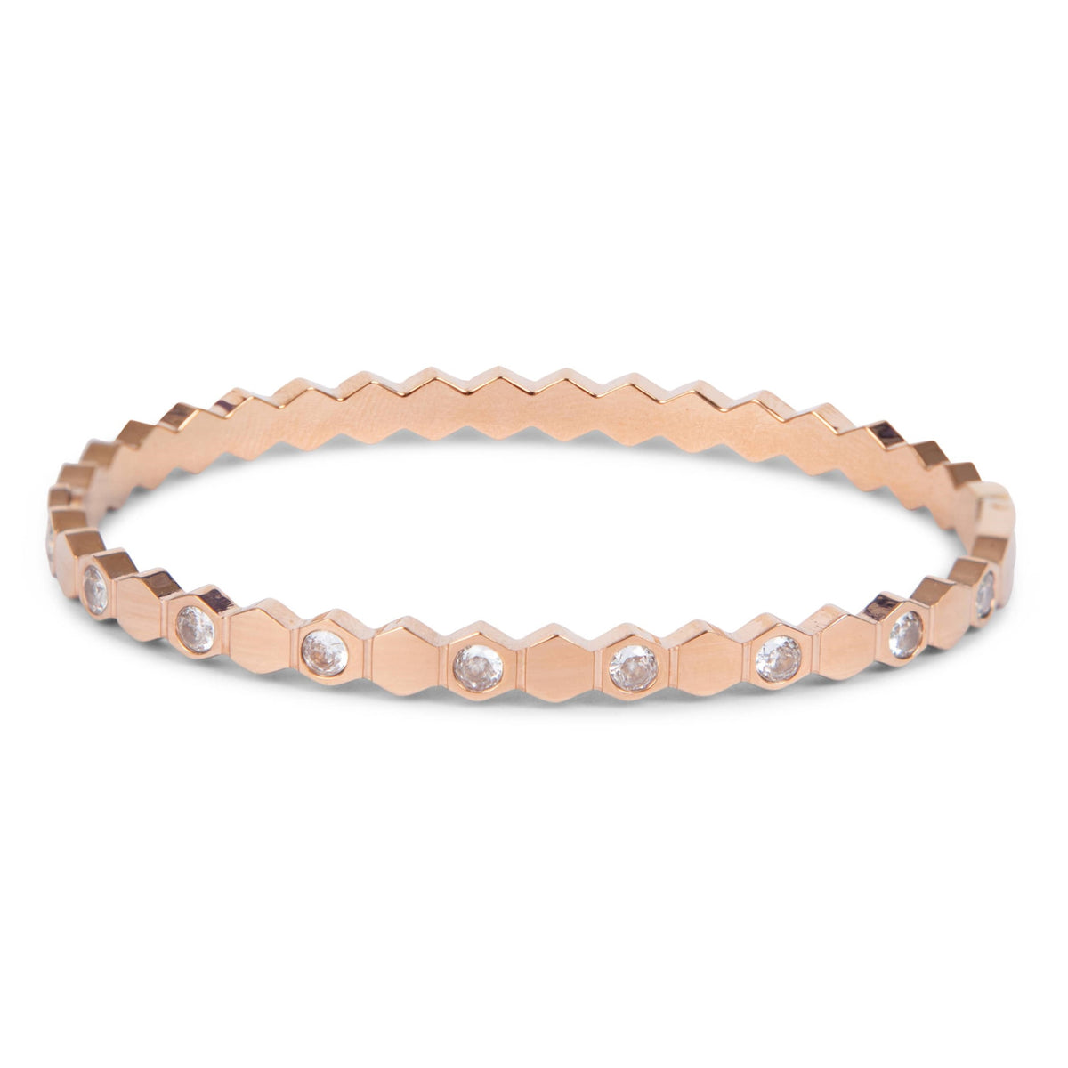 Solitaire shape bangle