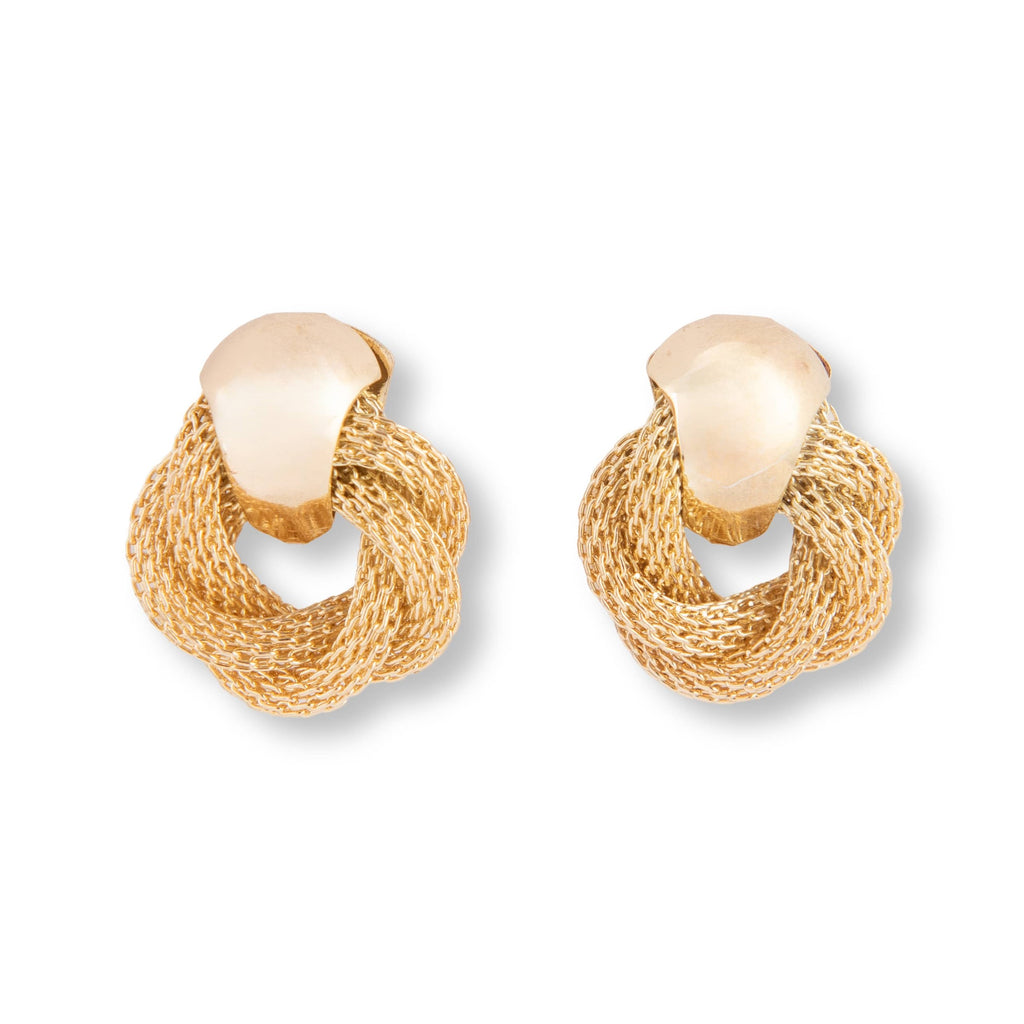 Twisted wire wrapped earrings
